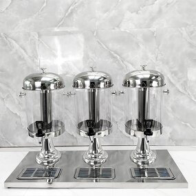 Juicer Dispenser Manufacturer - OEM/ODM Custom Commercial 3L Silver Juicer Dispenser Hotel Equipment Portable