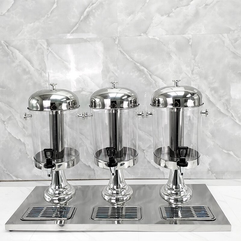 Juicer Dispenser Manufacturer - OEM/ODM Custom Commercial 3L Silver Juicer Dispenser Hotel Equipment Portable