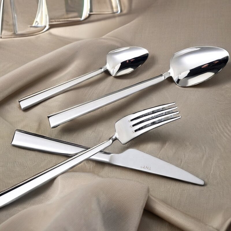 Cutlery Manufacturer - OEM/ODM Custom Luxury Hotel Dining Room Stainless Steel Cutlery Engraved Handle Fork Spoon