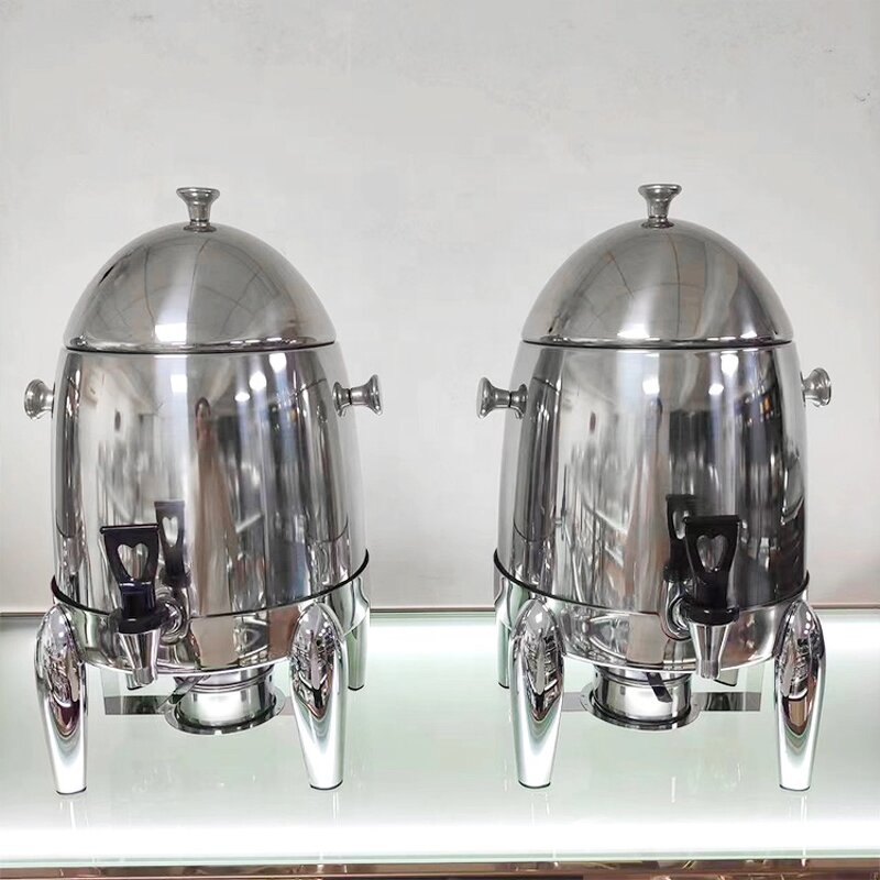 Beverage Dispenser Factory - OEM/ODM Custom 12L Gold Stainless Steel Coffee Dispenser Hotel Catering Heating