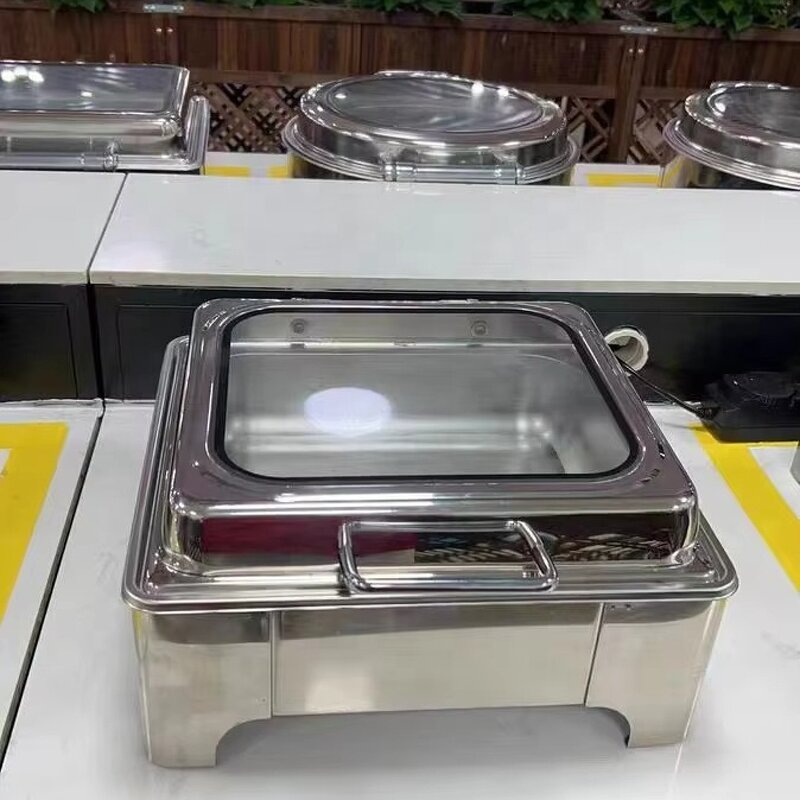 Chafing Dish Manufacturer - OEM/ODM Custom 6L Party Wedding Chafing Dish Buffet Food Warmer Container