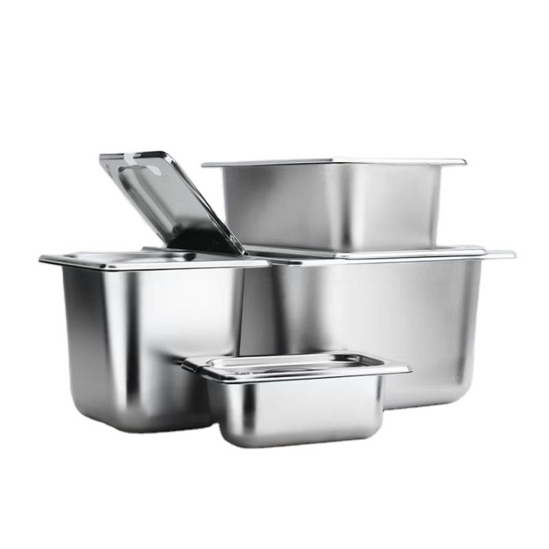 Food Container Factory - OEM/ODM Custom Stainless Steel GN Pan Restaurant Hotel Food Container for Kitchen Storage