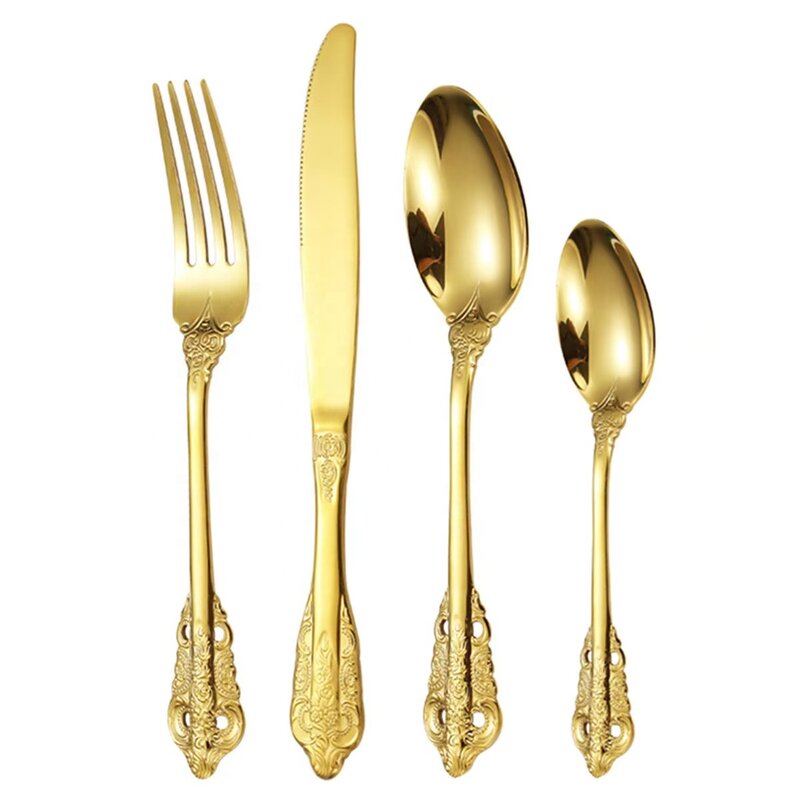 Cutlery Set Manufacturer - OEM/ODM Custom Custom High Stainless Steel Wedding Cutlery Set Luxury Silverware