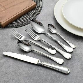 Flatware Set Factory - OEM/ODM Custom Hot Sale OEM ODM Logo Luxury Flatware Set Sustainable Stainless Steel