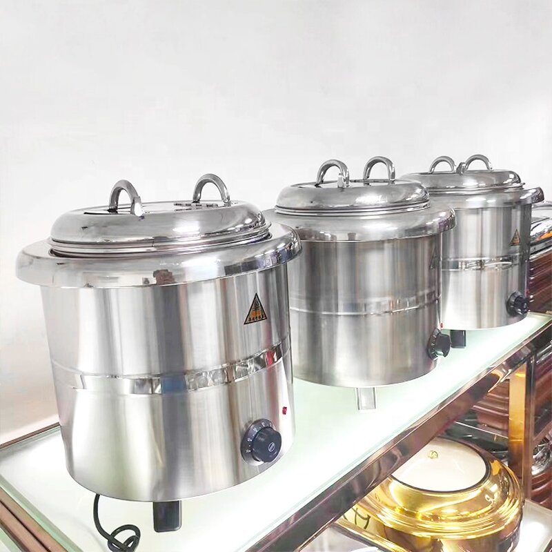 Electric Soup Warmer Pot Factory - OEM/ODM Custom 304 Portable Counter Top Stainless Steel Electric Soup Warmer Pot