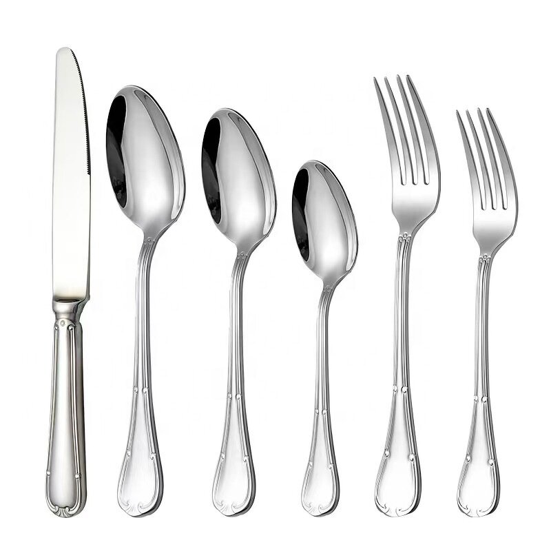 Flatware Set Factory - OEM/ODM Custom Hot Sale OEM ODM Logo Luxury Flatware Set Sustainable Stainless Steel