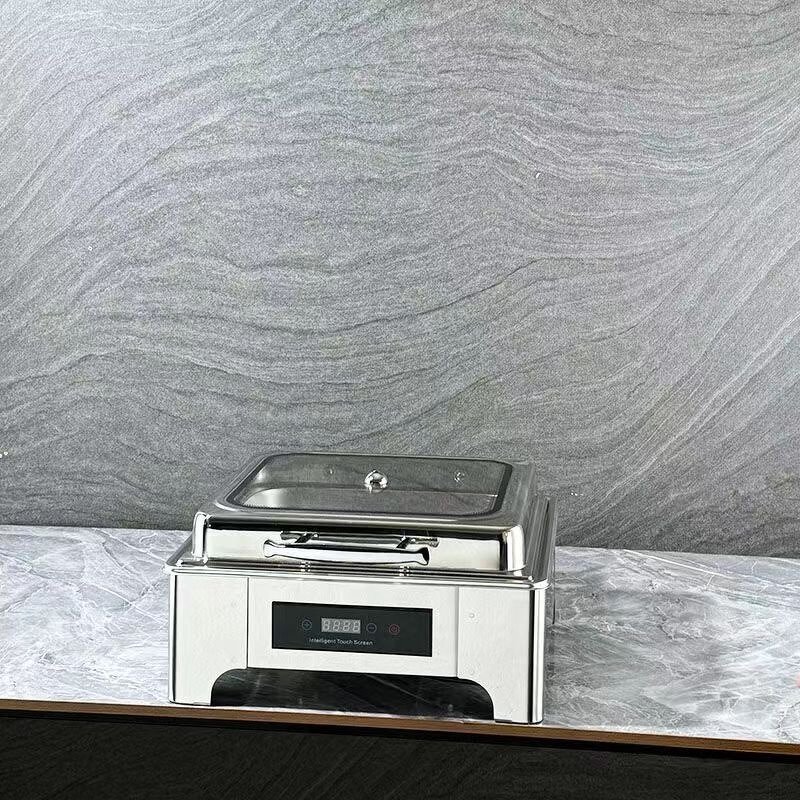 Chafing Dish Manufacturer - OEM/ODM Custom Luxury Round Buffet Food Warmer Stainless Steel Glass Lid