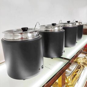 Dry Heat Soup Warmer Factory - OEM/ODM Custom 10L Modern Commercial Dry Heat Soup Warmer for Catering