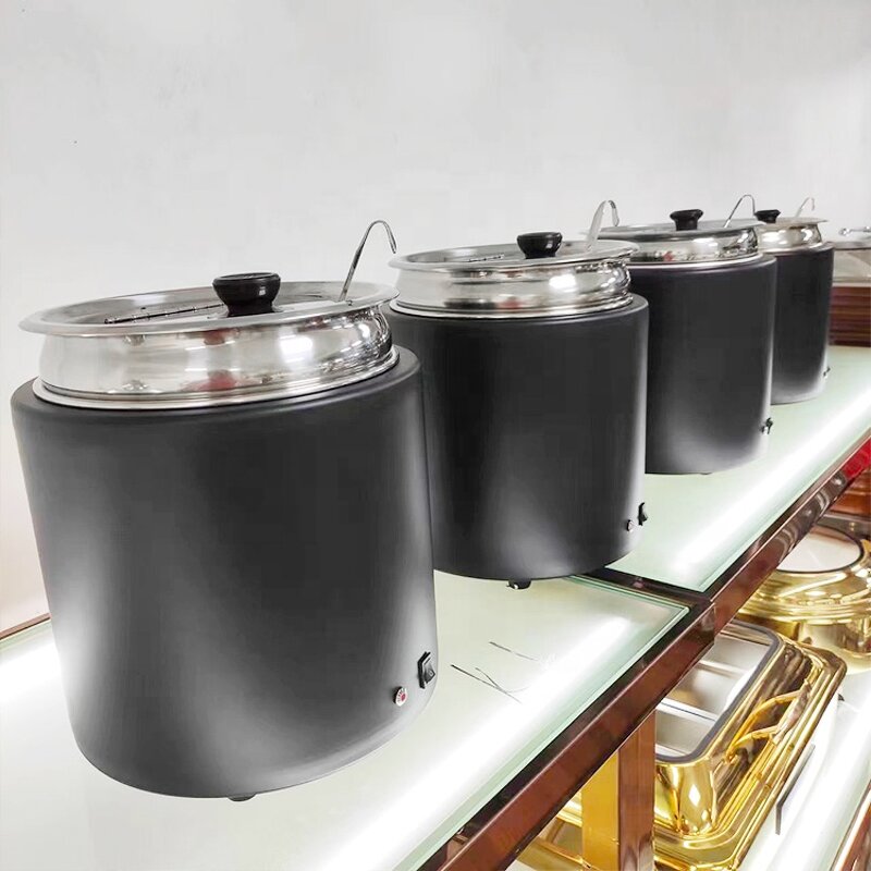 Dry Heat Soup Warmer Factory - OEM/ODM Custom 10L Modern Commercial Dry Heat Soup Warmer for Catering