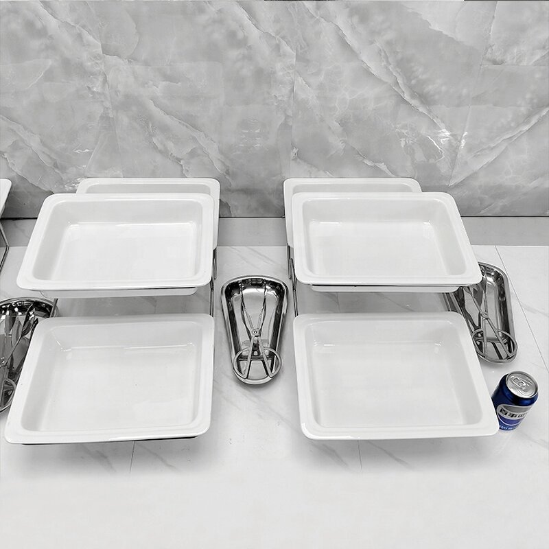 Catering Display Stand Factory - OEM/ODM Custom Wholesale 3 Tier Melamine Catering Display Stand for Hotels