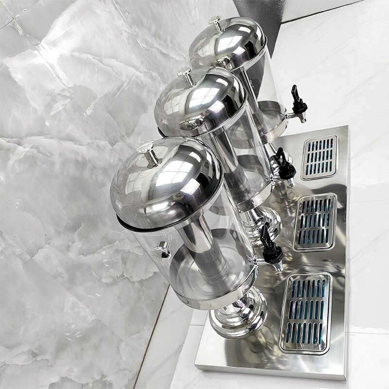 Juicer Dispenser Manufacturer - OEM/ODM Custom Commercial 3L Silver Juicer Dispenser Hotel Equipment Portable