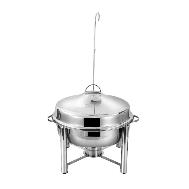 Food Warmer Set Manufacturer - OEM/ODM Custom Design Modern Luxury Stainless Steel Gold Heater Chafing Dish Set