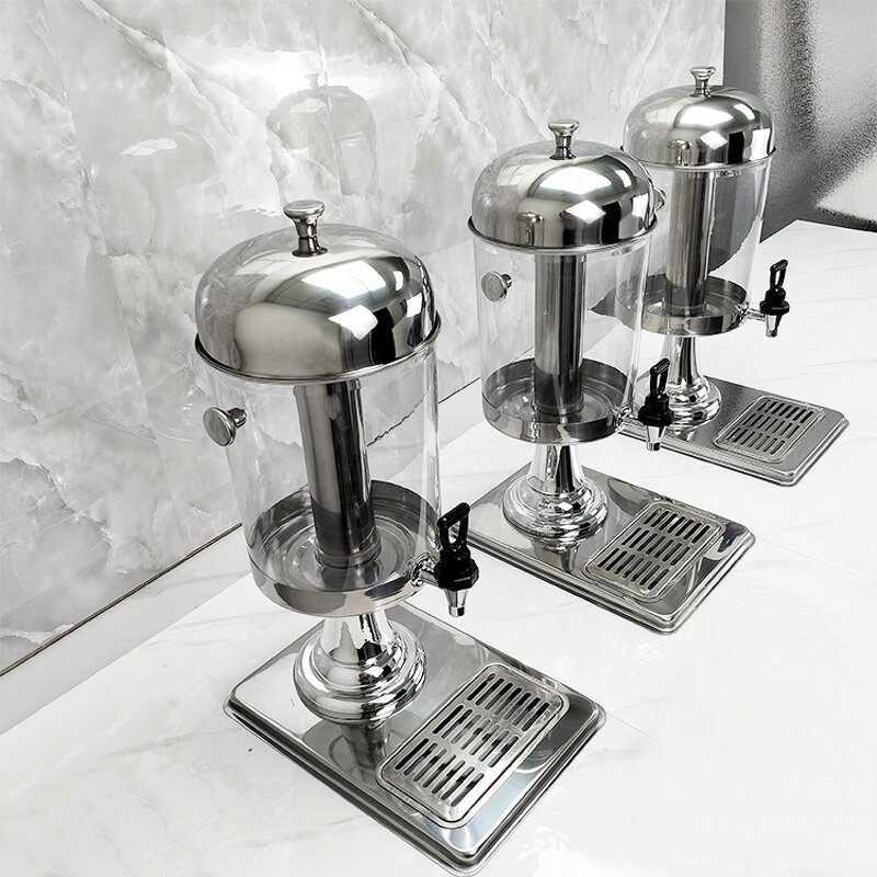 Juice Dispenser Factory - OEM/ODM Custom Stainless Steel Insulated Fruit Juice Dispenser 3 Tanks Plastic