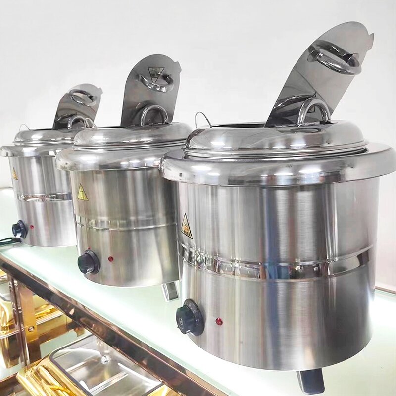 Electric Soup Warmer Pot Factory - OEM/ODM Custom 304 Portable Counter Top Stainless Steel Electric Soup Warmer Pot