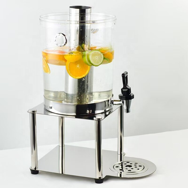 Cold Drink Dispenser Factory - OEM/ODM Custom Restaurant Drink Juice Dispenser Single Plates 8+8L Beverage