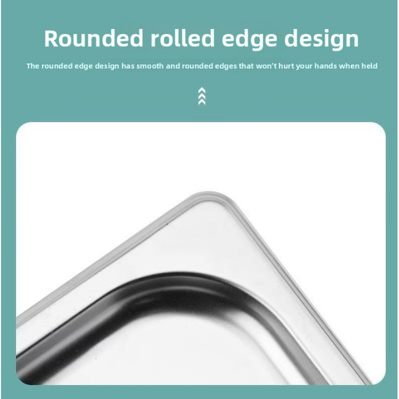 Food Container Factory - OEM/ODM Custom Stainless Steel GN Pan Restaurant Hotel Food Container for Kitchen Storage