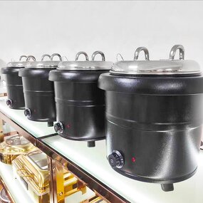 Electric Soup Kettle Factory - OEM/ODM Custom 10L Electric Soup Kettle Container Stainless Steel Food Warmer