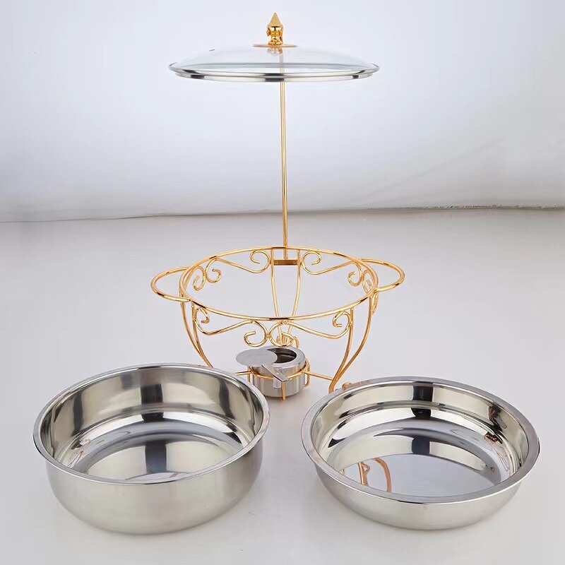 Chafing Dish Factory - OEM/ODM Custom Luxury Stainless Steel Chafing Dish with Hanging Lid 9L Buffet Food Warmer