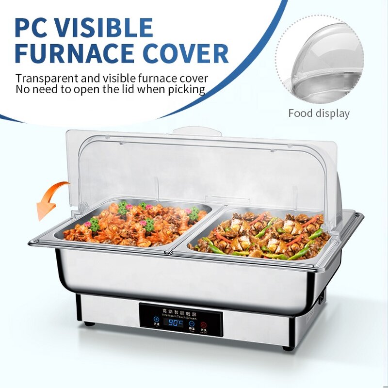 Food Warmer Factory - OEM/ODM Custom Commercial Electric Chafing Dish Stainless Steel Buffet Sets