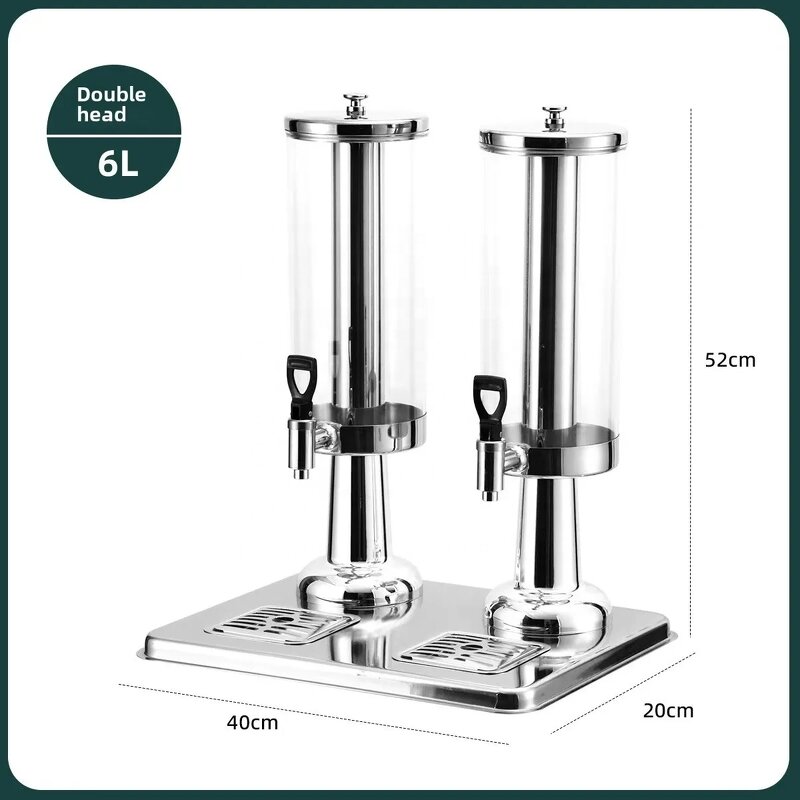 Juice Dispenser Factory - OEM/ODM Custom 9L Stainless Steel Hotel Buffet Cold Beverage Fruit Juice Dispenser