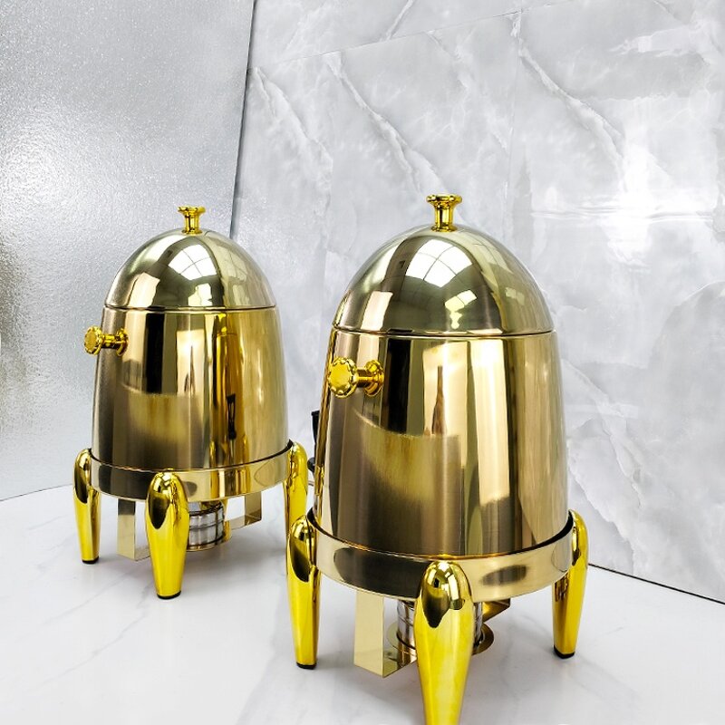 Coffee Dispenser Manufacturer - OEM/ODM Custom 12L Golden Stainless Steel Coffee Dispenser Heating Drink Container