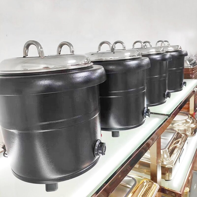 Electric Soup Kettle Factory - OEM/ODM Custom 10L Electric Soup Kettle Container Stainless Steel Food Warmer