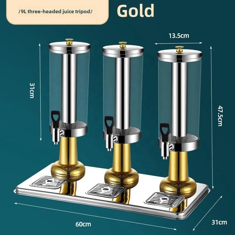 Beer Juice Tower Factory - OEM/ODM Custom New Hotel Bar Equipment Silver 3 Litres Beer Juice Tower