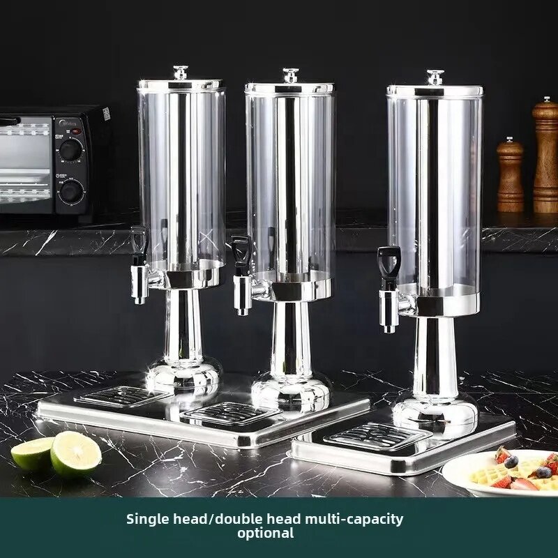 Beverage Dispenser Manufacturer - OEM/ODM Custom 2 Compartment Buffet Stainless Steel Wine Juice Cold Dispenser