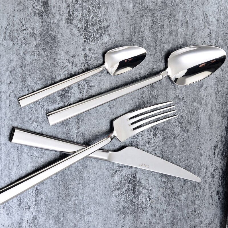 Cutlery Manufacturer - OEM/ODM Custom Luxury Hotel Dining Room Stainless Steel Cutlery Engraved Handle Fork Spoon
