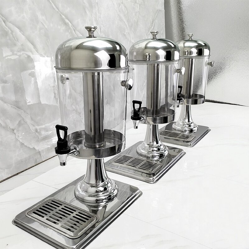 Juice Dispenser Factory - OEM/ODM Custom Stainless Steel Insulated Fruit Juice Dispenser 3 Tanks Plastic