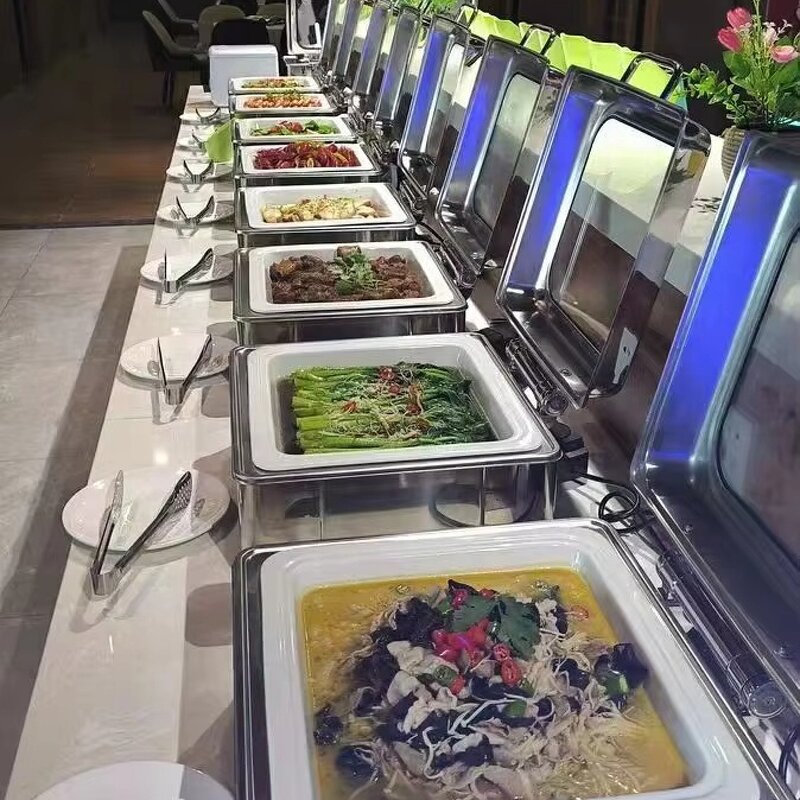 Chafing Dish Manufacturer - OEM/ODM Custom 6L Party Wedding Chafing Dish Buffet Food Warmer Container