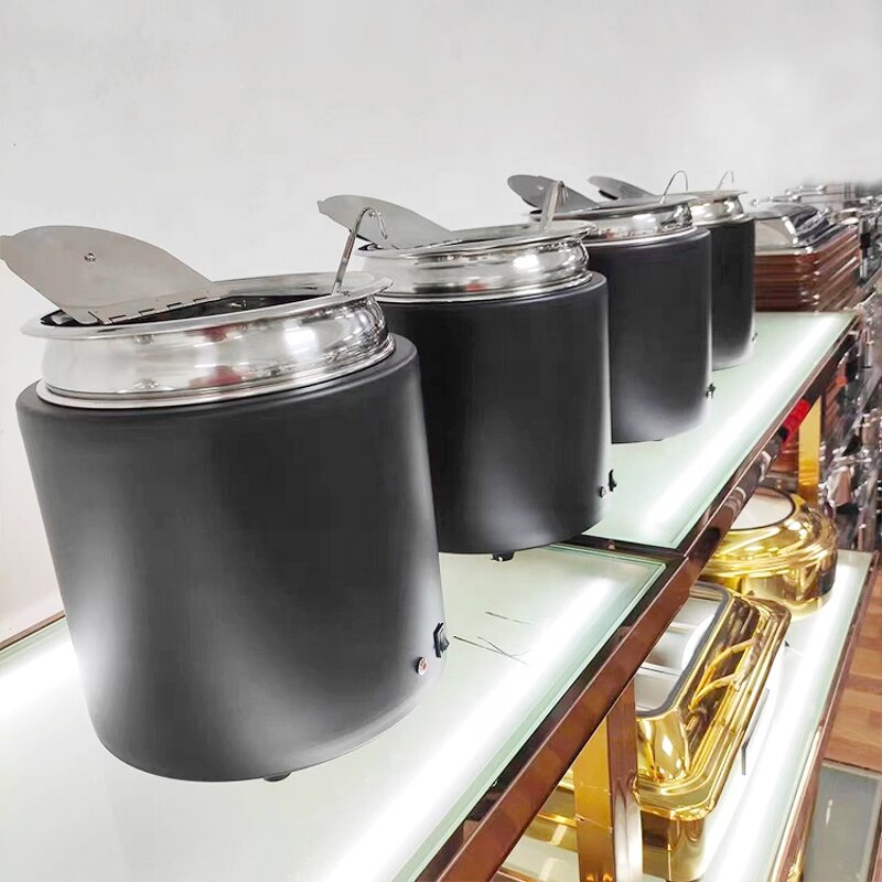 Dry Heat Soup Warmer Factory - OEM/ODM Custom 10L Modern Commercial Dry Heat Soup Warmer for Catering
