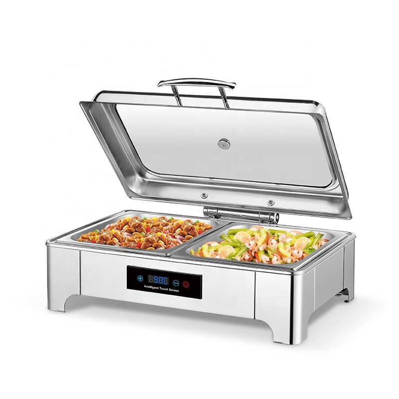 Chafing Dish Factory - OEM/ODM Custom Hotel Rectangular Chafing Dish Luxury Stainless Steel Food Warmer