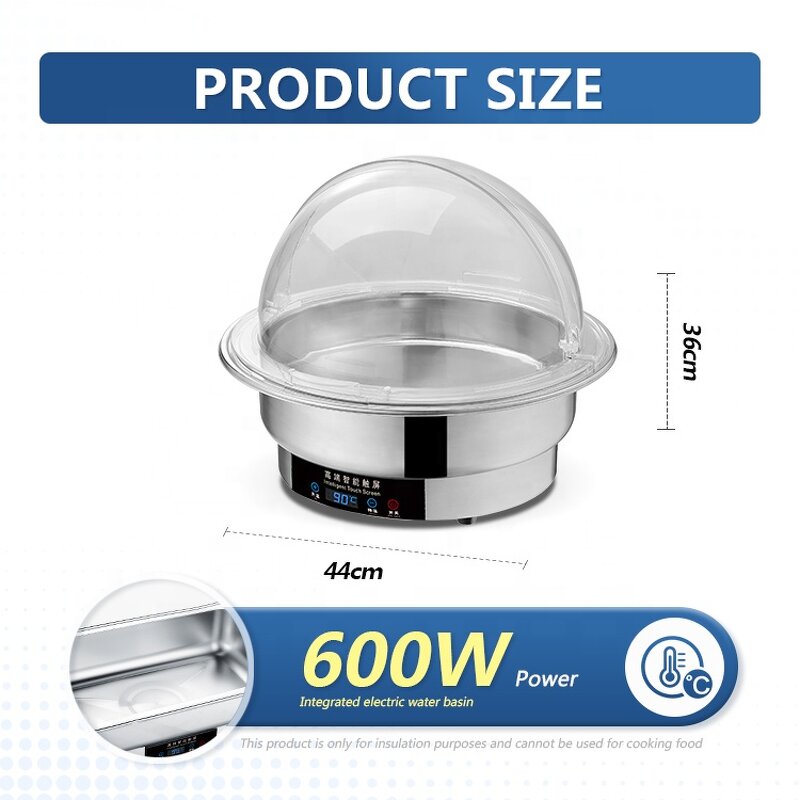 Buffet Food Warmer Factory - OEM/ODM Custom Silver Stainless Steel Chafing Dish Electrical Heating