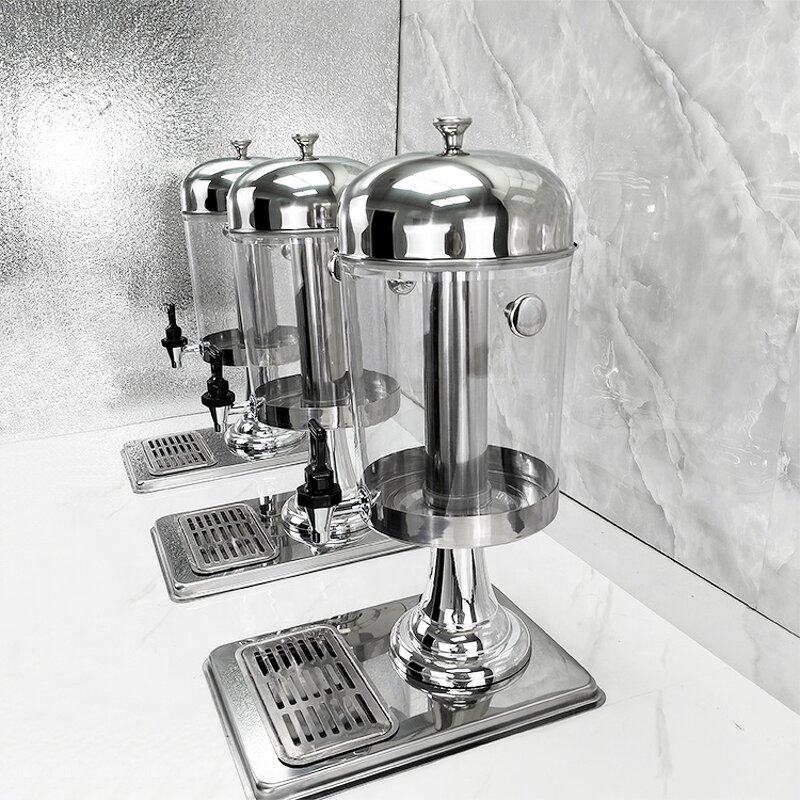 Juice Dispenser Factory - OEM/ODM Custom Stainless Steel Insulated Fruit Juice Dispenser 3 Tanks Plastic