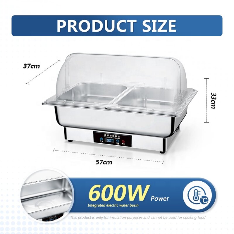Food Warmer Factory - OEM/ODM Custom Commercial Electric Chafing Dish Stainless Steel Buffet Sets