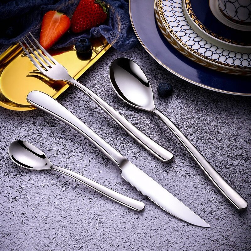Cutlery Set Manufacturer - OEM/ODM Custom Stainless Steel Gold Finished Cutlery Set Rose Pink Resin Handmade Handle