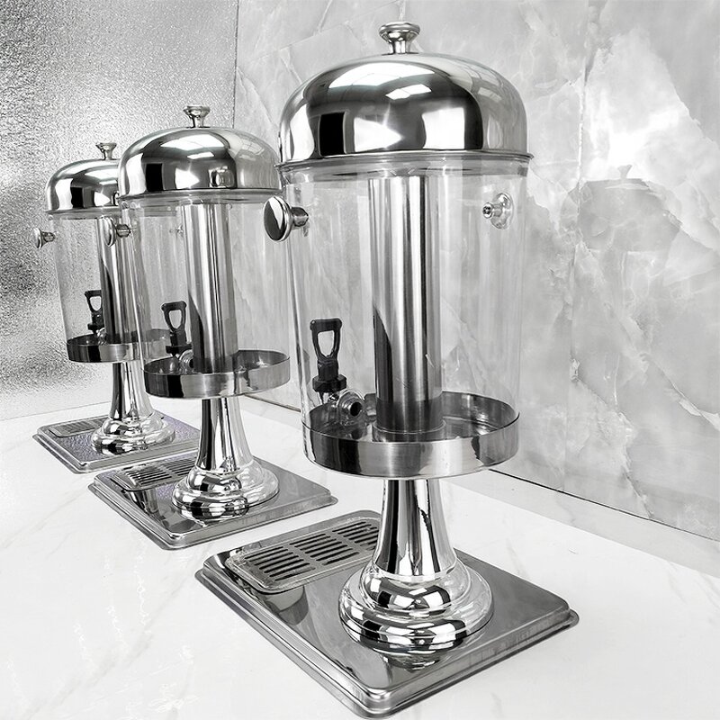 Juice Dispenser Factory - OEM/ODM Custom Stainless Steel Insulated Fruit Juice Dispenser 3 Tanks Plastic