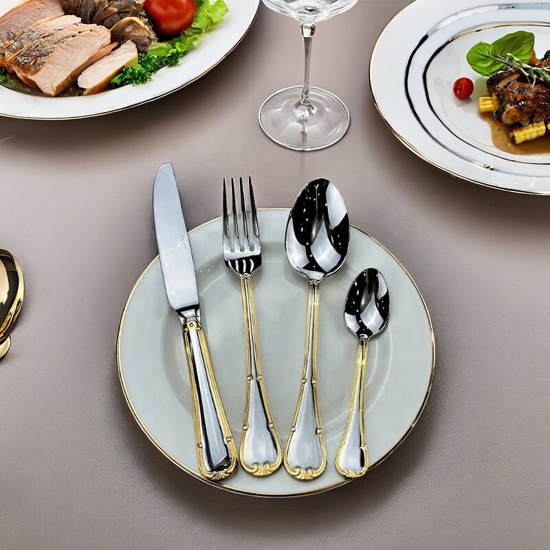 Flatware Dinnerware Set Manufacturer - OEM/ODM Custom Sustainable Stainless Steel Flatware Dinnerware Set Mirror Polished