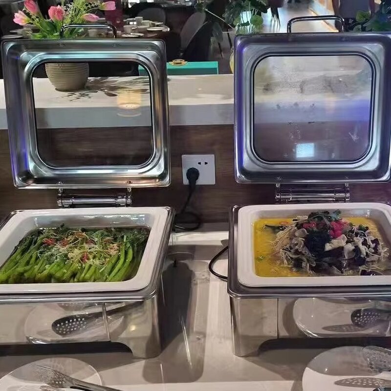 Chafing Dish Manufacturer - OEM/ODM Custom 6L Party Wedding Chafing Dish Buffet Food Warmer Container