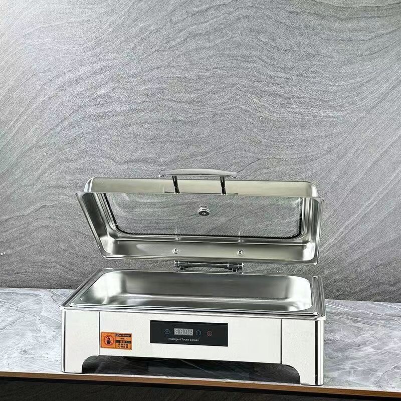 Chafing Dish Factory - OEM/ODM Custom Hotel Rectangular Chafing Dish Luxury Stainless Steel Food Warmer