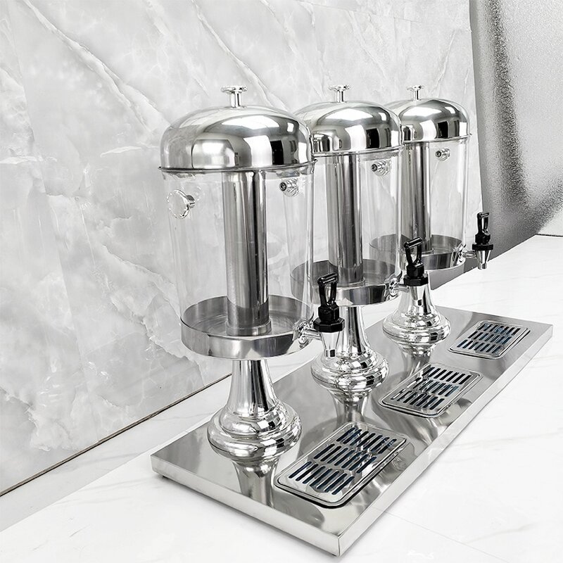Juicer Dispenser Manufacturer - OEM/ODM Custom Commercial 3L Silver Juicer Dispenser Hotel Equipment Portable