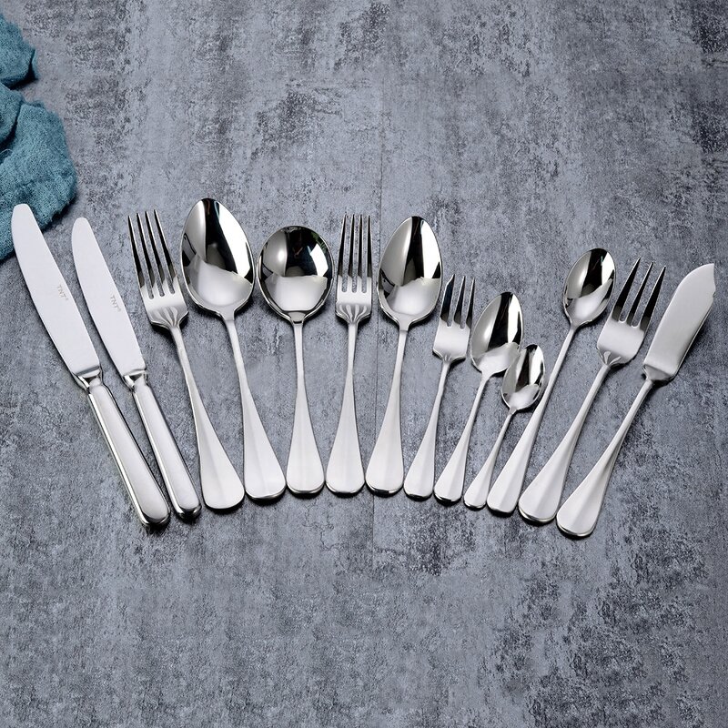 Cutlery Set Factory - OEM/ODM Custom Expensive Golden Cutlery Set Glossy Finished High Quality Stainless Steel