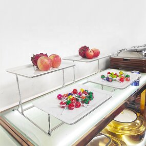 Food Display Stand Manufacturer - OEM/ODM Custom Food Display Risers Cube Cake Rack 3 Tier Metal Food Display Stand