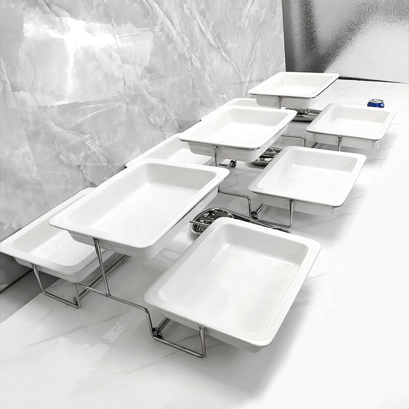 Catering Display Stand Factory - OEM/ODM Custom Wholesale 3 Tier Melamine Catering Display Stand for Hotels