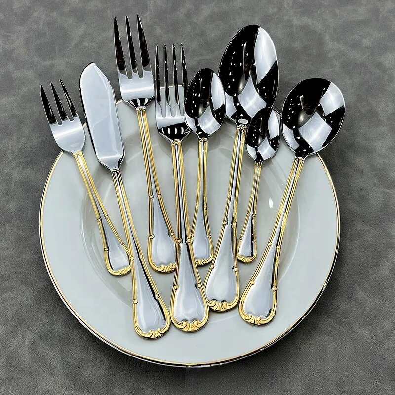 Flatware Dinnerware Set Manufacturer - OEM/ODM Custom Sustainable Stainless Steel Flatware Dinnerware Set Mirror Polished