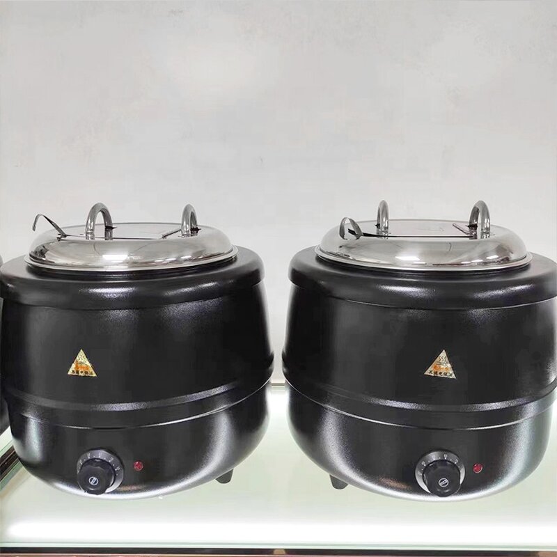 Electric Soup Warmer Manufacturer - OEM/ODM Custom Catering Equipment Aluminium Electric Soup Warmer Stock Pot 13L