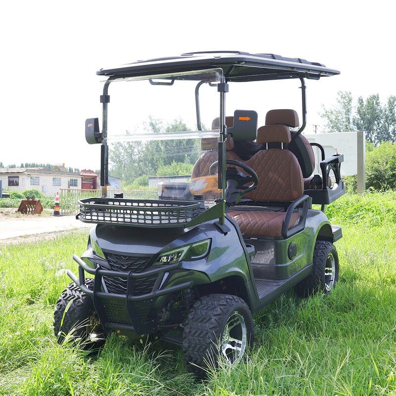 Golf Cart Manufacturer - 60V 4 Seater Lithium Battery All Terrain Tires for Resorts