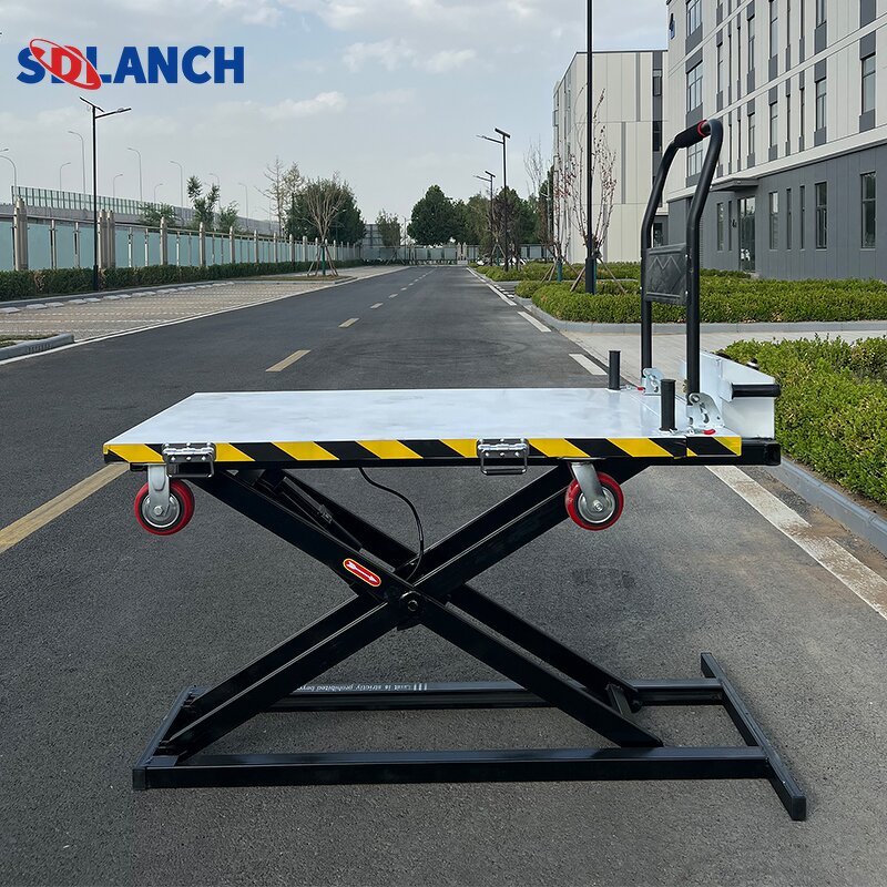 Electric Cargo Trolley Manufacturer - Heavy Duty Four-Wheel Folding Platform Hydraulic Jack OEM Customization