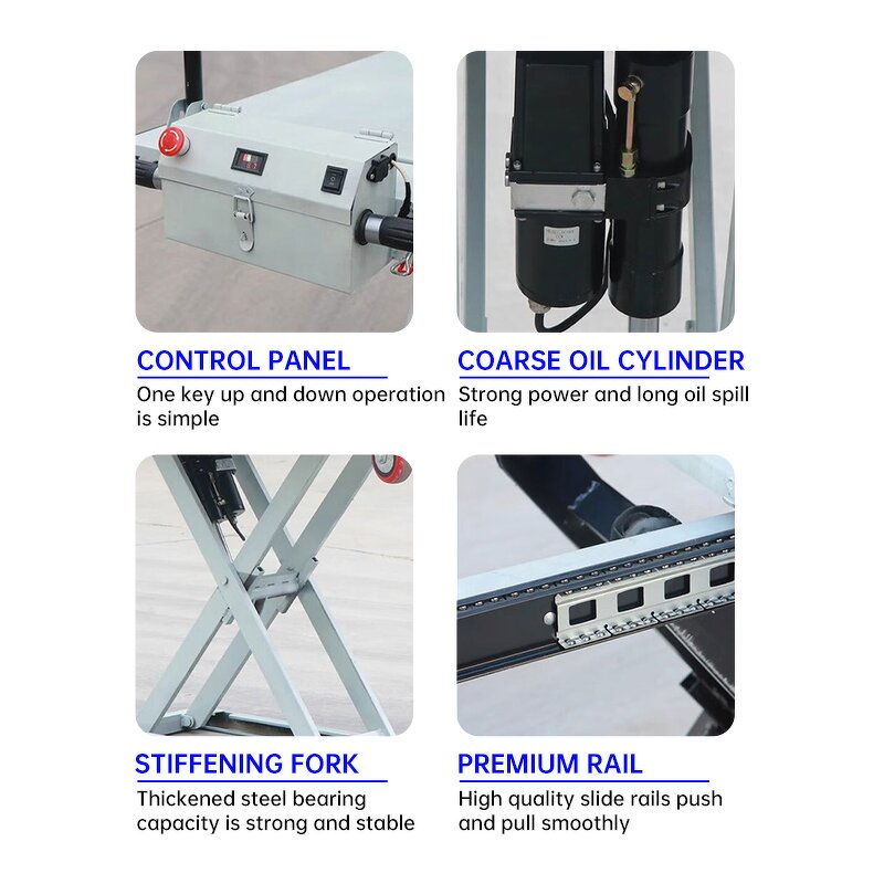 Electric Hydraulic Platform Manufacturer - Portable Four-Wheel Automatic Loading Flat Carriage Foldable Outdoor